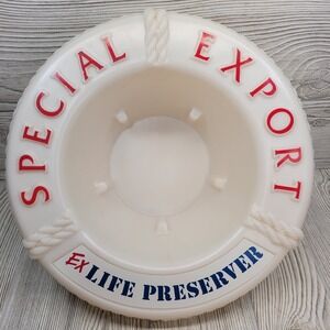 Special Export Lite Beer Life Preserver Ice Bucket Nautical Barware Plastic Vtg